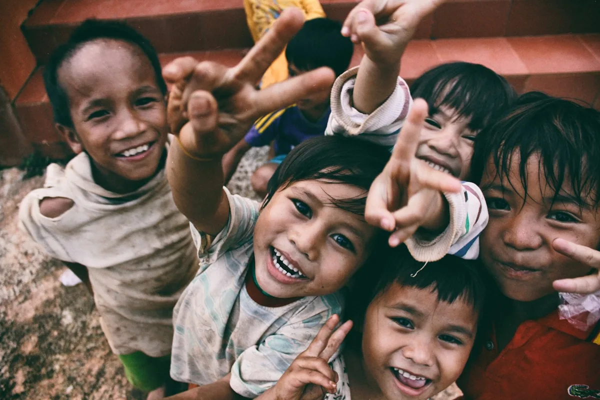 Laughing children